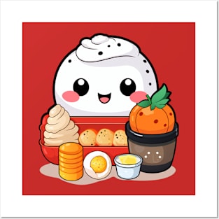 kawaii bento sushi T-Shirt cute  funny Posters and Art